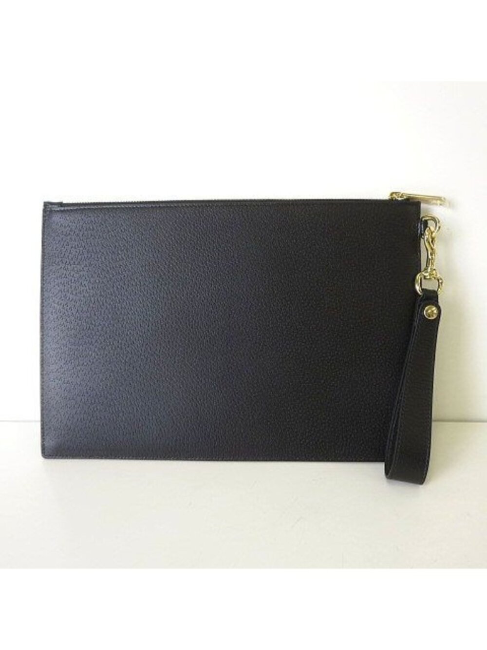 Gucci Horsebit Leather Clutch Black Purse - Picture 3 of 9